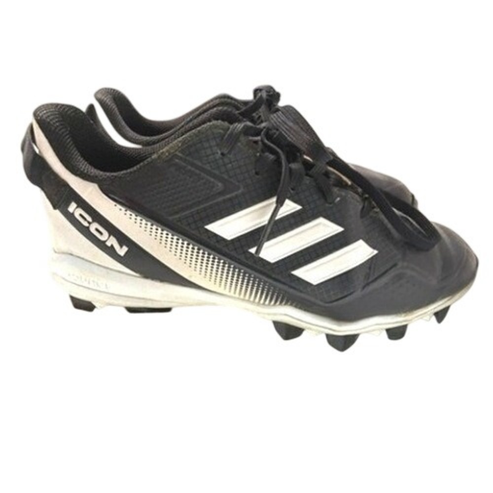 Adidas Icon Bounce Baseball Cleats Black White S23919 Kids Size 4 US‎